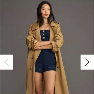 The Portside Button-Front Romper by Maeve